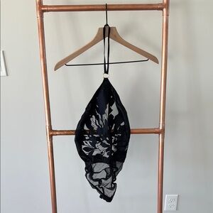 Victoria Secret Elegant Black Floral Women's Teddy